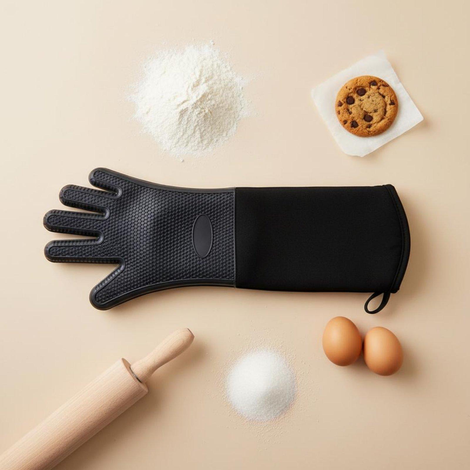 Oven Mitt Silicone - Professional High Temperature Oven Mitt Non