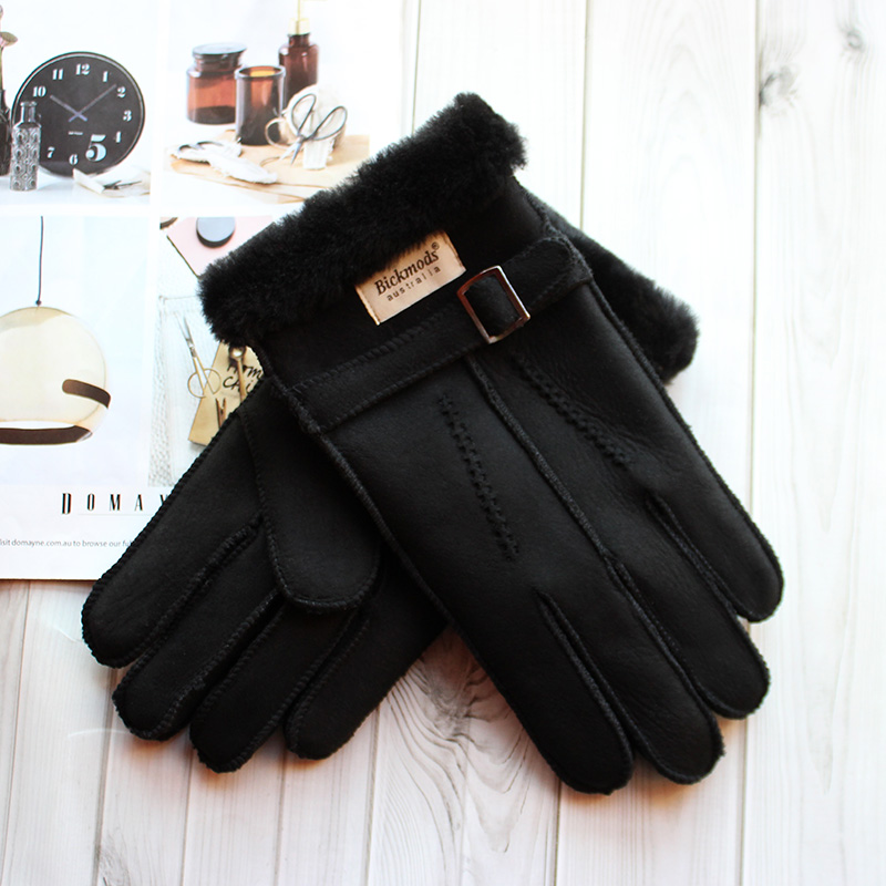 Sheepskin Fur Gloves Men's Thi - огляд і ціна Leather Driving Glove