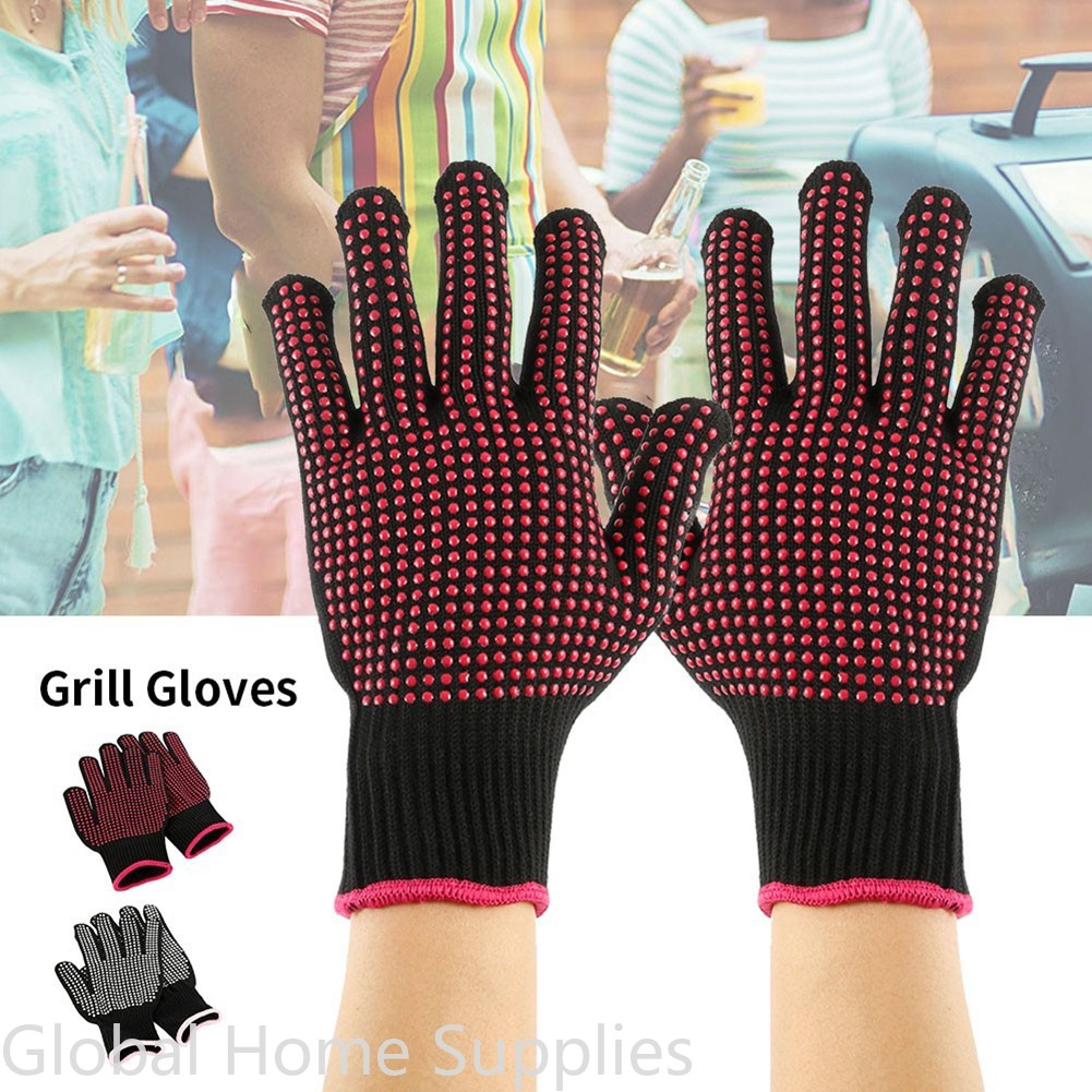 Barbecue Anti-scald Gloves Mic - огляд і ціна Oven Mitt Silicone