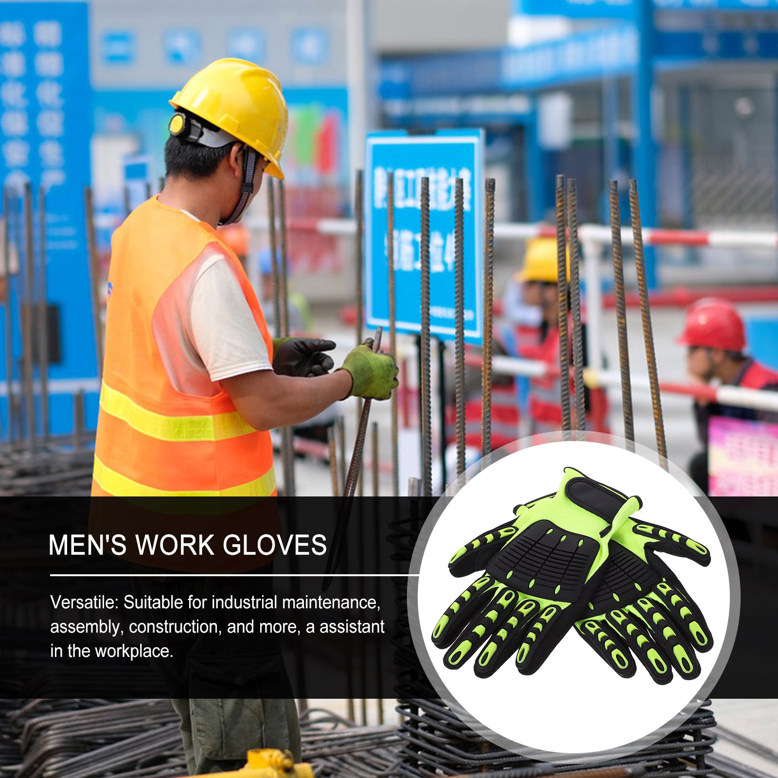 1Pair Heavy Duty Gardening Glo - огляд і ціна Work Glove Impact