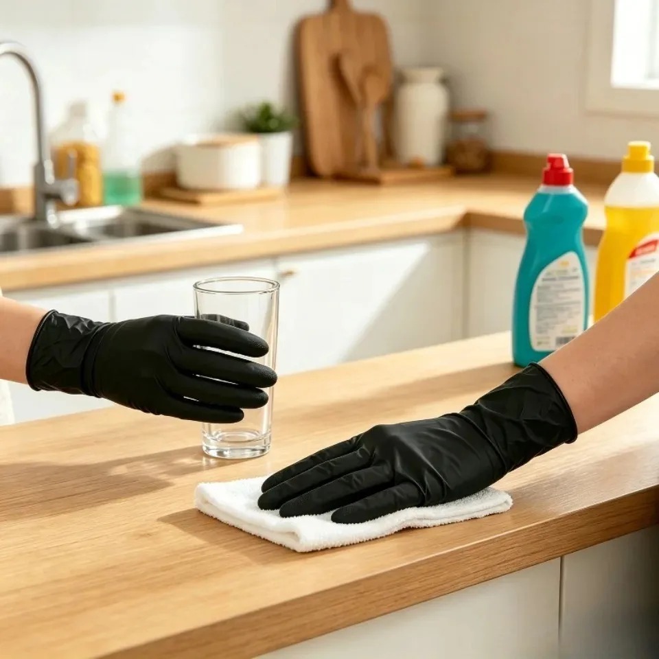 100PCS/Box Black Nitrile Glove - огляд і ціна Latex Disposable Glove