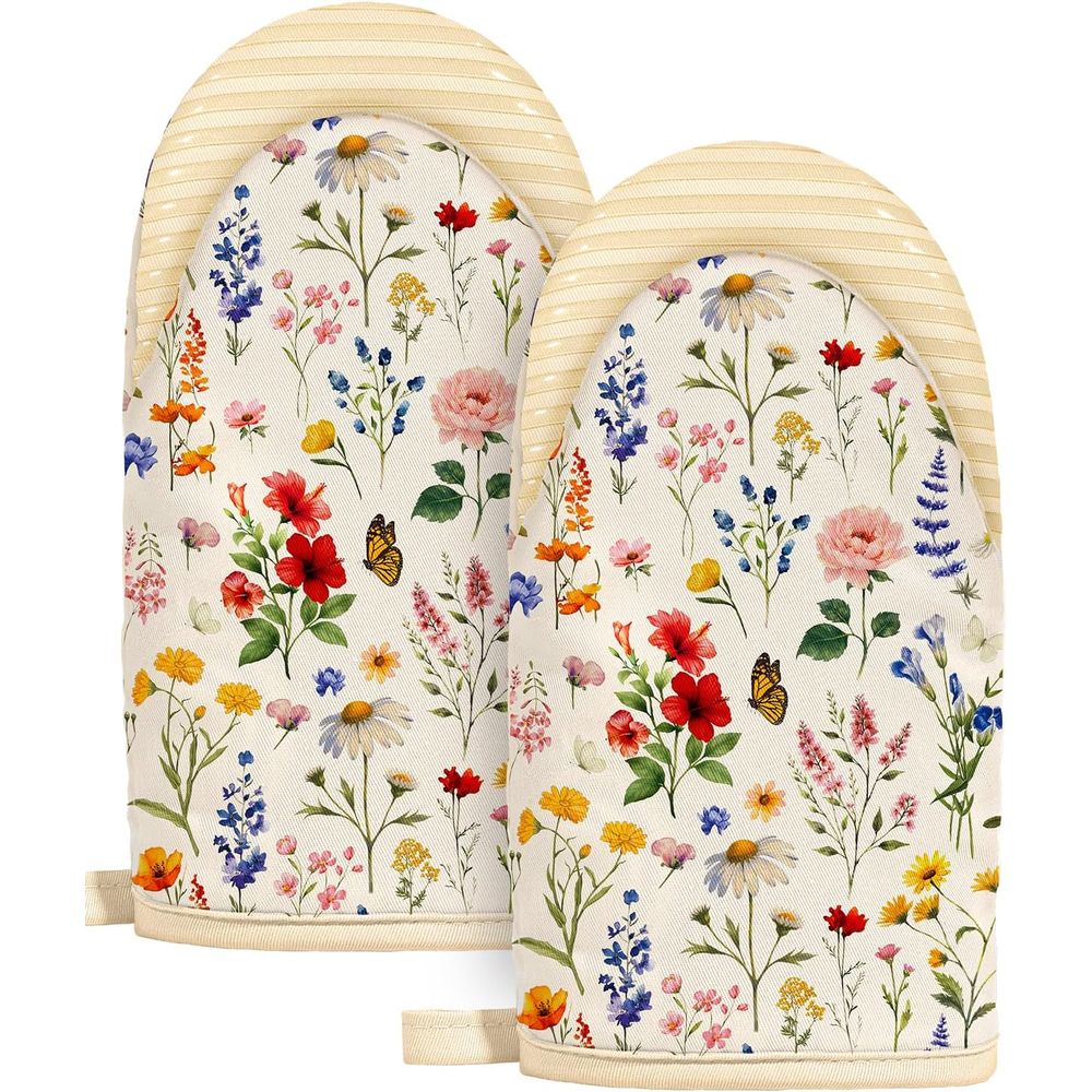 Mini Oven Mitts Set – Beige Ex - огляд і ціна Oven Mitt Silicone
