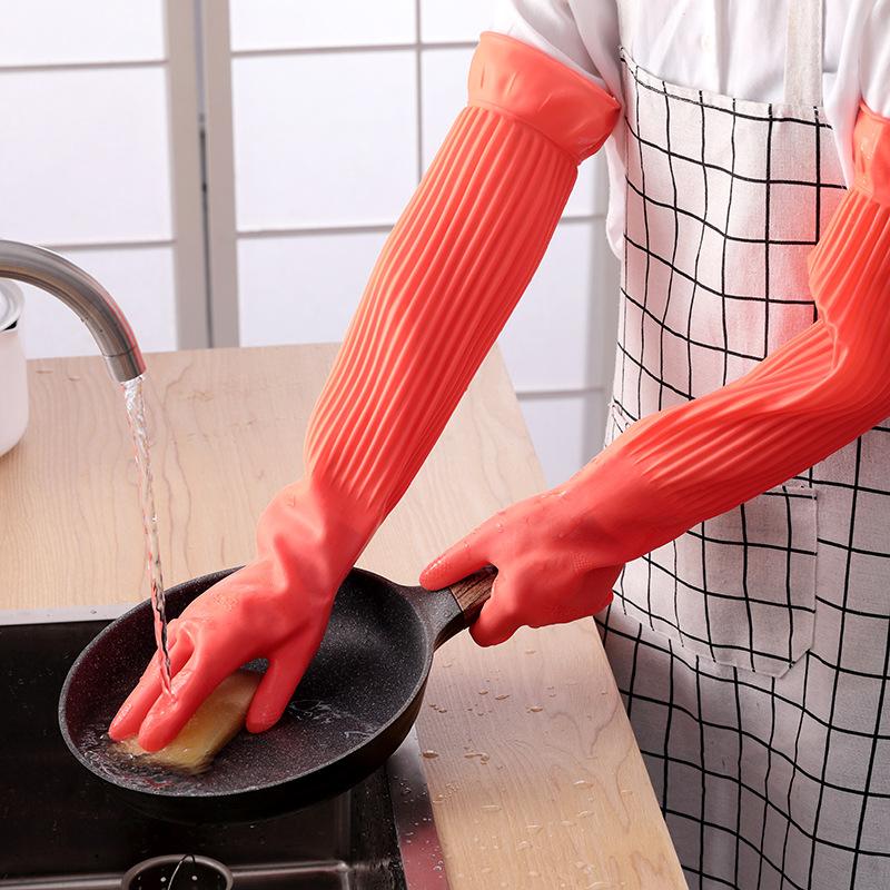 Long Reusable Rubber Dishwashi - огляд і ціна Rubber Glove Cleaning